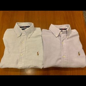 Lot 2 Polo Ralph Lauren Oxford shirts